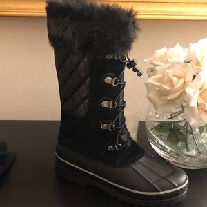 Black Lands End Squall Insulated Winter Snow Boot